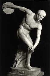 Discobolus, copy of a bronze original